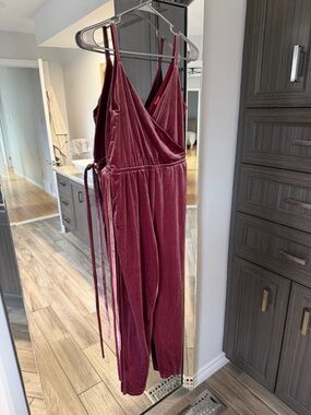 Guess Velvet Wrap Jumpsuit